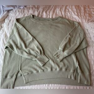 AE waffle sweater